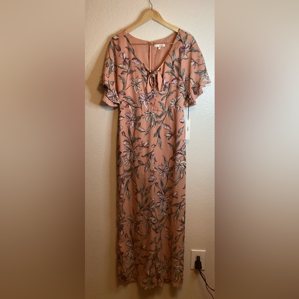 June & Hudson Floral Print Jumpsuit size 1X